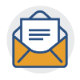 Letter and envelope icon