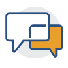 Chat bubbles icon