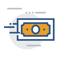 Moving money icon