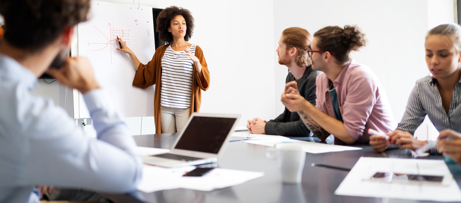 meeting in a conference room